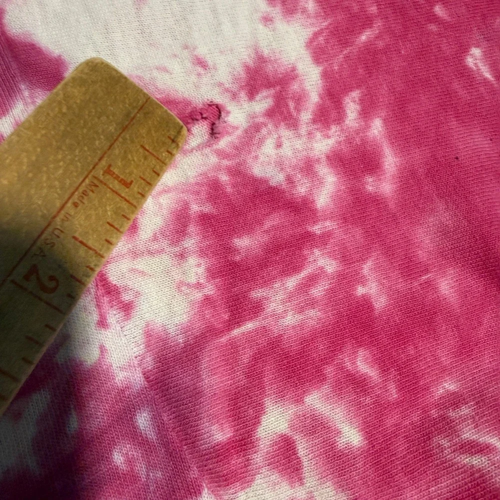 Vintage Fruit of the Loom Cherry Garcia Tie Dye T-Shirt XL Pink Purple 90s Tee